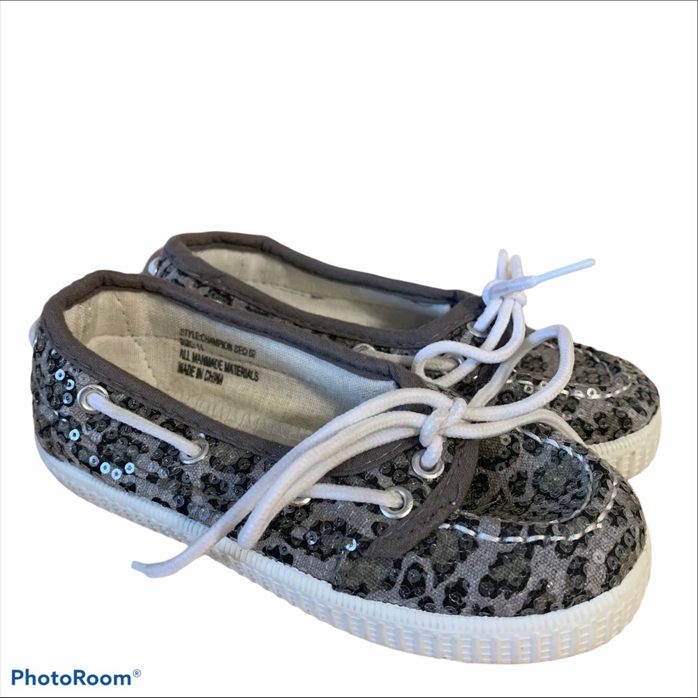Loafer 11 slip on Twisted sequin boat shoe cheetah